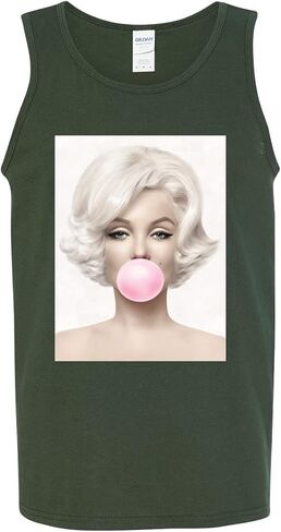Wild Bobby Marilyn Gum Pop Culture Mens Tank Top in Saudi Arabia