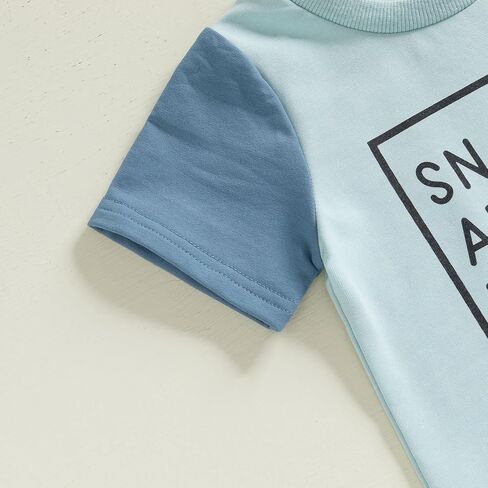 Toddler Baby Boy Summer Outfit Short Sleeve T Shirt Top Casual Shorts Set Infant Newborn Clothes 6 12 18 24 Month 2T in Kuwait