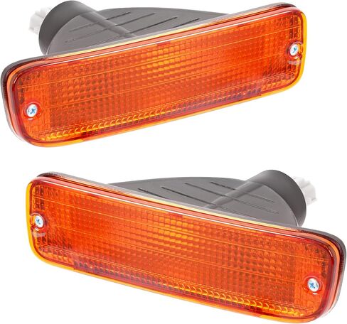 HECASA Pair Front Bumper Turn Signal Light Compatible with 95-97 Toyota Tacoma 4WD/98-00 Toyota Tacoma DLX RWD Replacement for TO2531122 TO2530122 Turn Signal Lamp Driver & Passenger Side Amber Lens in Saudi Arabia