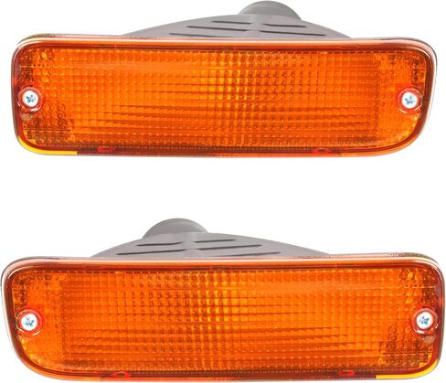 HECASA Pair Front Bumper Turn Signal Light Compatible with 95-97 Toyota Tacoma 4WD/98-00 Toyota Tacoma DLX RWD Replacement for TO2531122 TO2530122 Turn Signal Lamp Driver & Passenger Side Amber Lens in Saudi Arabia