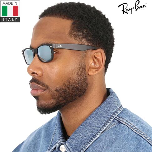 Ray-Ban RB2132 New Wayfarer Flash Square Square Shope Square مع حزمة مجموعة النظارات الرسمية in Kuwait