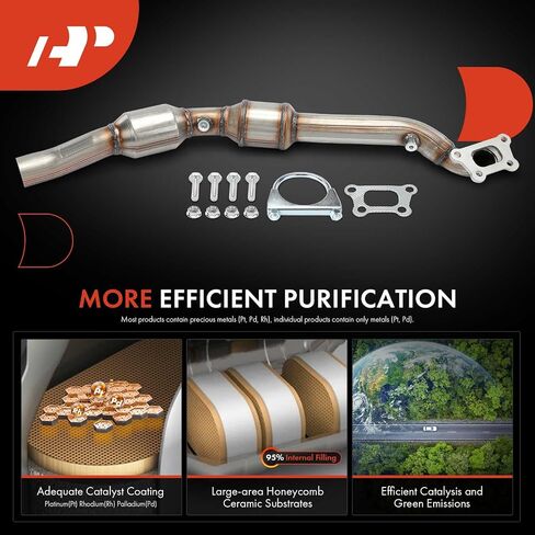 غادر A-Premium محول الحفاز مع مجموعة Gasket Direct-Fit مباشرة مع شيفروليه كامارو 2013 2013 2014 3.6L ، E.P.A. متوافق in Saudi Arabia