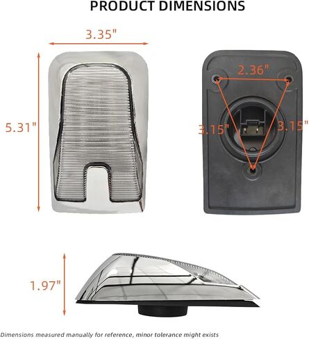 FV Pair LED Front Side marker Light for Volvo VN VNL Hood Mount 2018 up 12V (F01054-LR) in Kuwait