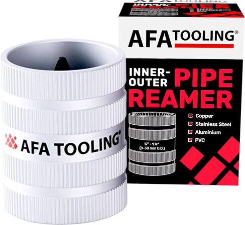 أدوات AFA - أنابيب داخلية/خارجية للأنابيب من 3/8 "إلى 2" ، أداة deburring مع الأقماع الداخلية والخارجية لتنعيم ونحاس النحاس ، الفولاذ المقاوم للصدأ ، PVC ، المعادن والألومنيوم - أداة السباكة in Kuwait