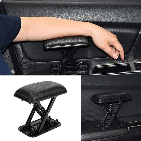 Universal Automobile Car Left Hand Armrest Pad Anti Fatigue Elbow Support Adjustment Bracket Cushion ABS PU Fatigue Accessories Arm Rest Console in Saudi Arabia