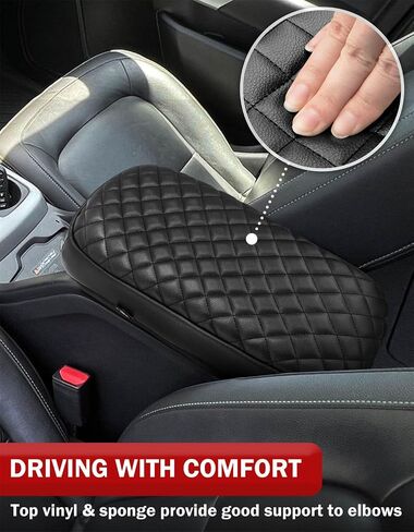KBH Center Censole Renrest Cover for Chevy Colorado & GMC Canyon 2015 2015 2017 2018 2019 2020 2021 2022 ، Vinyl Leath in Saudi Arabia