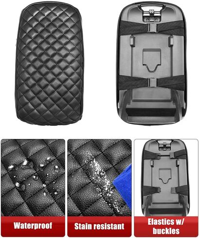 KBH Center Censole Renrest Cover for Chevy Colorado & GMC Canyon 2015 2015 2017 2018 2019 2020 2021 2022 ، Vinyl Leath in Saudi Arabia