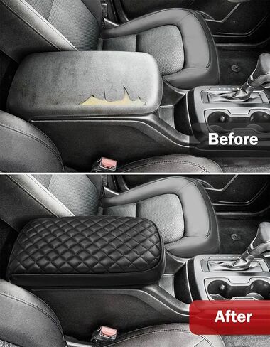 KBH Center Censole Renrest Cover for Chevy Colorado & GMC Canyon 2015 2015 2017 2018 2019 2020 2021 2022 ، Vinyl Leath in Saudi Arabia