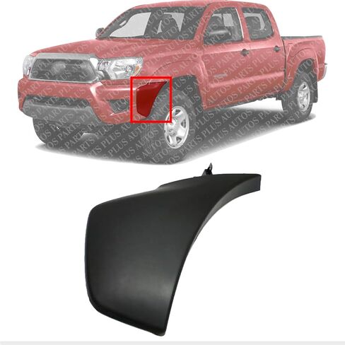 Front Bumper End Cap Textured Left Driver Side Direct Replacement Compatible With 2012-2015 Toyota Tacoma TO1004177 5211304050 in Saudi Arabia