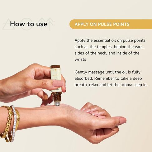 Palo Santo & Copal Essential Oil Roll-On by Aromafume | 1 x 10ml / 0.33 fl oz | Aromatherapy Oils | Natural Roll On Perfume | Spiritual Meditation Accessories in Saudi Arabia