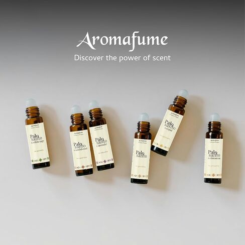 Palo Santo & Copal Essential Oil Roll-On by Aromafume | 1 x 10ml / 0.33 fl oz | Aromatherapy Oils | Natural Roll On Perfume | Spiritual Meditation Accessories in Saudi Arabia