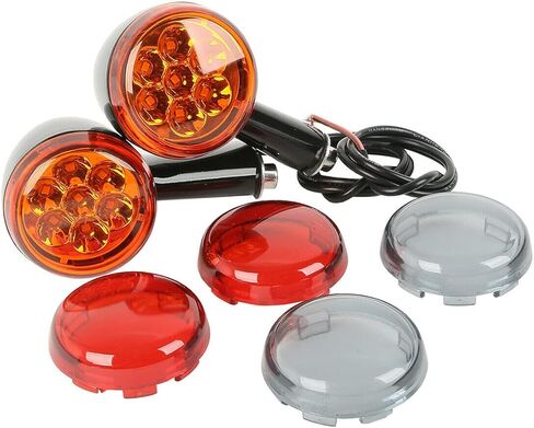 TCMT NEW BEAR TURN SIDS LIGHTATOR AMBER FITS for Harley Sportster 883 1200 1992-2022 in Saudi Arabia