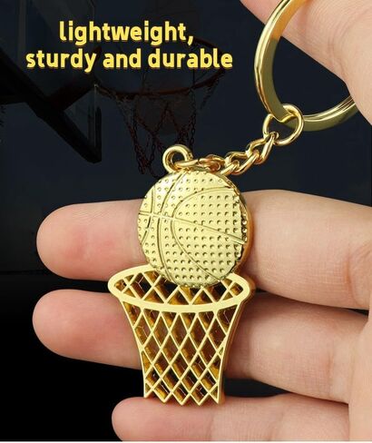 Basketball Hoop Keychain Sports Ball Pendant Key Ring Bag Mini Cute Gifts for Men Boys Girls Son Daughter Teams in Kuwait