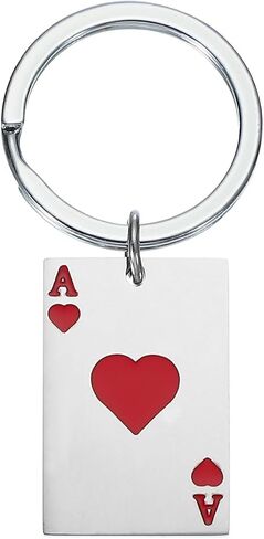 PATIKIL Ace of Spades Keychain, Lucky Poker Keychain Pendant Cute Ace of Spades Pendant Keyring in Saudi Arabia
