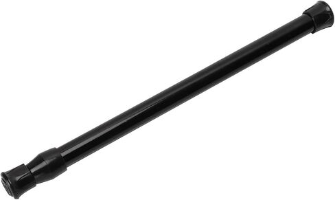 Adjustable Telescopic Tension Rod - High-Carbon Steel, 40-70cm, Black, Easy Installation for Bathroom Curtains & Home Organization in Saudi Arabia