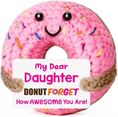 Teacher Appreciation Gifts for Women - Funny Handmade Crochet Donut Unique Cute Thank You Presents for Teachers Day, End of Year, Retirement, Graduation, Easter, Daycare, Preschool in Saudi Arabia