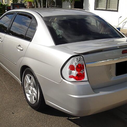 SPEC-D TUNING Black Housing Clear Lens Tail Lights Compatible with 2004-2007 Chevy Malibu All Models Except Maxx, Left + Right Pair Assembly in Saudi Arabia