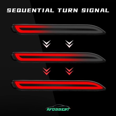 Rear Bumper Reflector Light For Toyota RAV4 Sienna Matrix Reiz LED Tail Brake Lights with Turn Signal in Kuwait