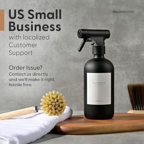 زجاجة رذاذ زجاج Maisonovo - 16.9 Fl Oz Amber X 2 مع 16 علامة in Kuwait