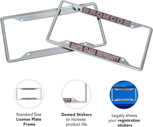 Desert Cactus Santa Clara University Scu Broncos Car Accessories Frame Metal Licker Plate and Tag Presh for Art in Saudi Arabia