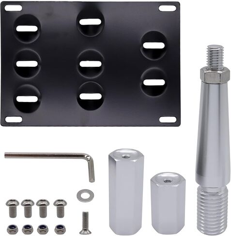 HiSport No Drill Front Bumper Tow Hook License Plate Mounting Bracket Adapter Kit Compatible with Infiniti G35 G37 Q60 2008-2015, Infiniti Q50 2014-up, Nissan GT-R 2007-2018 & Nissan 370Z 2013-2018 in Saudi Arabia