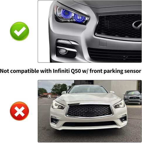 HiSport No Drill Front Bumper Tow Hook License Plate Mounting Bracket Adapter Kit Compatible with Infiniti G35 G37 Q60 2008-2015, Infiniti Q50 2014-up, Nissan GT-R 2007-2018 & Nissan 370Z 2013-2018 in Saudi Arabia