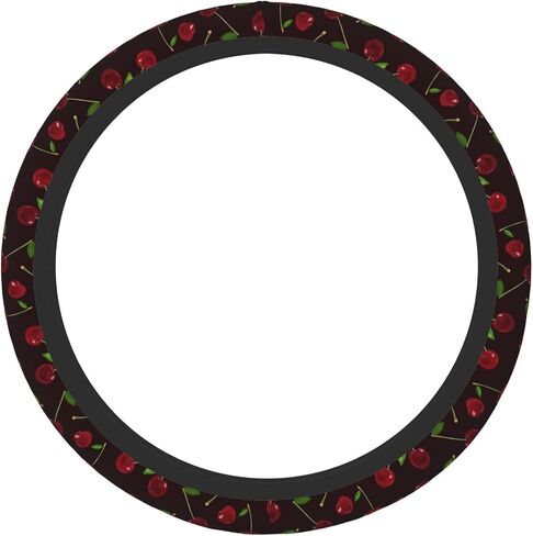 Vintage Mushroom Leaf Steering Wheel Cover for Women, Universal 15 inch Breathable Anti Slip Steering Wheel Covers for Cars, Auto, SUVs in Saudi Arabia