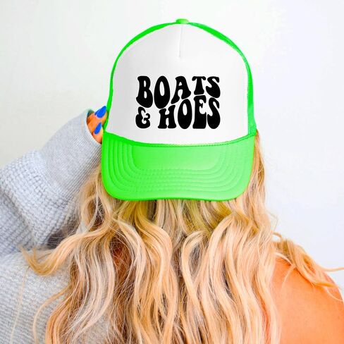 القوارب والمعاولات مضحكة صيف سائق الشاحنة قبعة الكبار رغوة الجبهة الكلاسيكية 5 لوحة الشبكة snapback in Kuwait