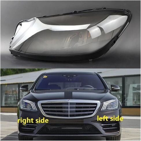 Headlight Housing Compatible For Mercedes Benz W222 S-Class S320 S350 S450 S500 2018 2019 2020 Headlamp Light Cover Lampshade Lens Headlight Shell Lamp Shade(Right side) in Saudi Arabia