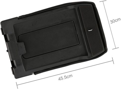 DOTCOM Center Console Lid Repair Kit W/Charging Cable Replacement for 1999 2000 2001 2002 2003 2004 2005 2006 2007 Chevy Silverado Suburban Tahoe GMC Sierra Yukon Lid Arm Rest Latch Dark Gray in Kuwait