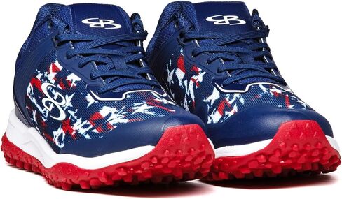 Boombah Viper Men's USA Shooting Stars Turf Shoes - Multiple Color Options - Multiple Sizes in Kuwait