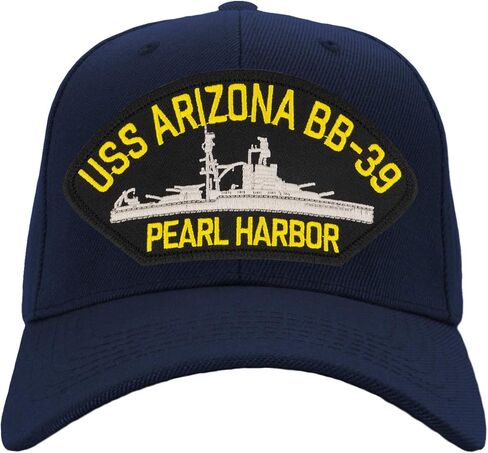 USS Arizona BB -39 - Pearl Harbour - Hat/BallCap قابلة للتعديل حجم واحد يناسب معظم in Kuwait