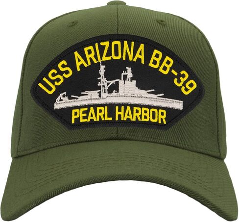 USS Arizona BB -39 - Pearl Harbour - Hat/BallCap قابلة للتعديل حجم واحد يناسب معظم in Kuwait