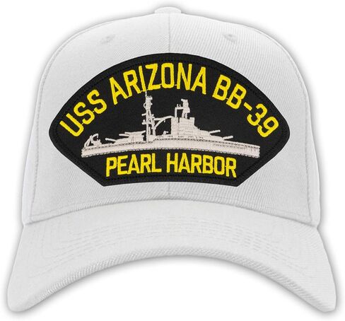USS Arizona BB -39 - Pearl Harbour - Hat/BallCap قابلة للتعديل حجم واحد يناسب معظم in Kuwait