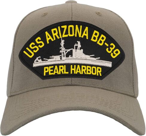 USS Arizona BB -39 - Pearl Harbour - Hat/BallCap قابلة للتعديل حجم واحد يناسب معظم in Kuwait