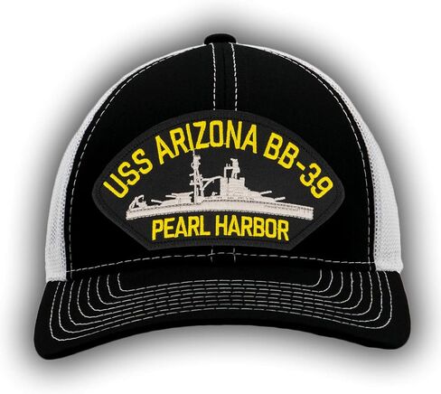 USS Arizona BB -39 - Pearl Harbour - Hat/BallCap قابلة للتعديل حجم واحد يناسب معظم in Kuwait