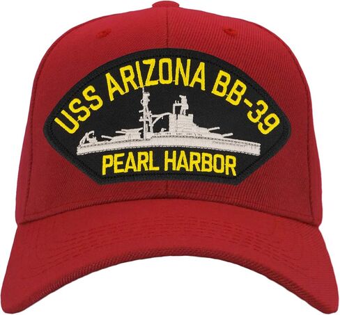 USS Arizona BB -39 - Pearl Harbour - Hat/BallCap قابلة للتعديل حجم واحد يناسب معظم in Kuwait