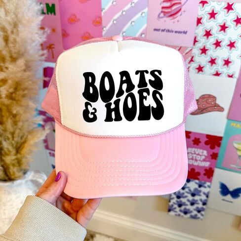القوارب والمعاولات مضحكة صيف سائق الشاحنة قبعة الكبار رغوة الجبهة الكلاسيكية 5 لوحة الشبكة snapback in Kuwait