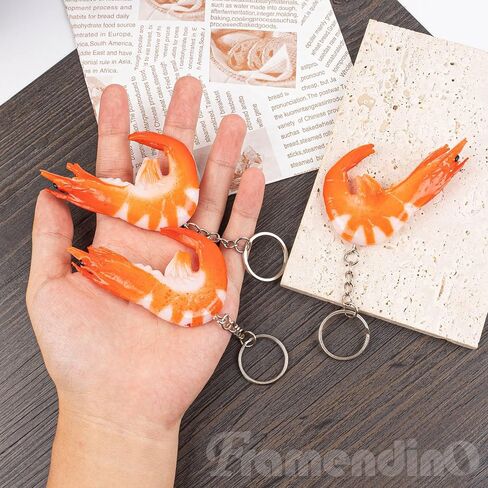 Framendino ، 8 Pack Simulation Serrimp -Chrimp -chrips chrips chiewains for backpack in Saudi Arabia