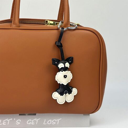 Mmsu Mini Dog Bag Charm, Fashion Lerther Puppy keychain Accessory For Handbags Tote Purse Crossbody Shoulder Bag For Women in Saudi Arabia