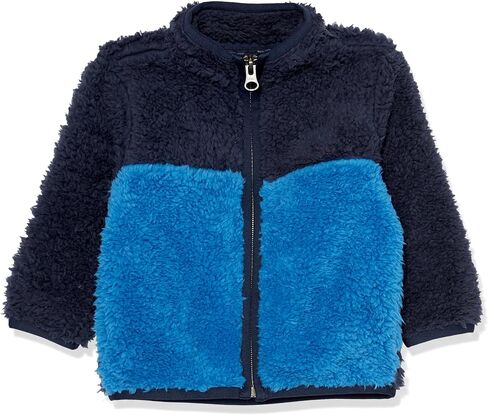The Children's Place,Baby Boys,and Toddler Cozy Fuzzy Sherpa Jacket,Tidal Plaid,6 Months9 Months in Saudi Arabia