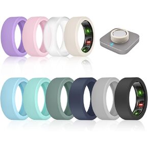 غطاء حلقة السيليكون Newjourney متوافق مع حلقة Oura Gen 4/3 ، 8 حزمة مضادة للخدش واقي حلقة السيليكون المرن in Kuwait