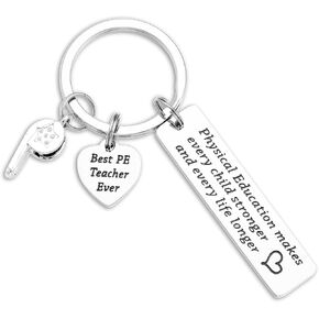 Ahaeth PE Teacher Gifts Keychain for Men and Women - Physical Education Professor Retirement Jewelry from Student - Gym Keychain in Kuwait