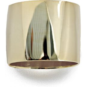 18K Gold Plated Sterling Silver Wide Chunky Statement Ring For Women | 16mm Bold Rich Thick Cigar Band Ring in Saudi Arabia