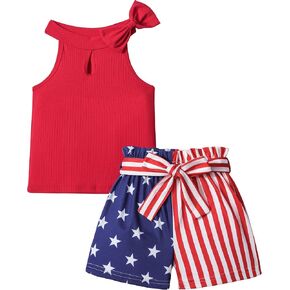 MIGU Toddler Girl Clothes Summer Girls Clothing Sets Girl Stuff T-shirt Shorts Headband 3pcs Sets Gifts… in Kuwait