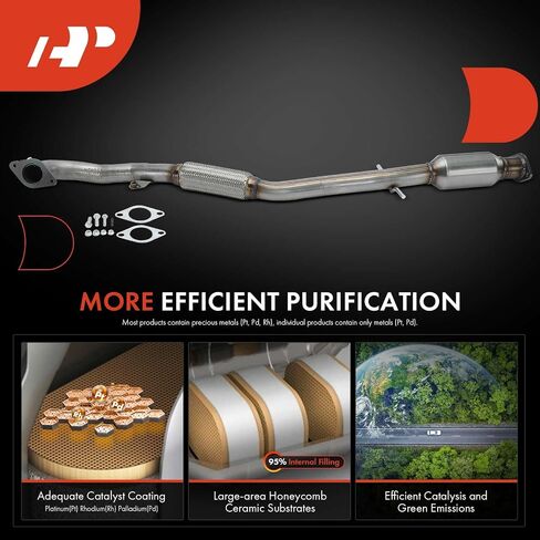 A-Premium Rear Catalytic Converter with Gasket Kit Direct-Fit Compatible with Chevrolet Malibu 2013-2015, Malibu Limited 2016, 2.5L, E.P.A. Compliant, Replace# 22935117 in Saudi Arabia