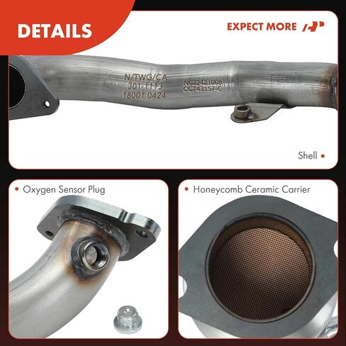 A-Premium Rear Catalytic Converter with Gasket Kit Direct-Fit Compatible with Chevrolet Malibu 2013-2015, Malibu Limited 2016, 2.5L, E.P.A. Compliant, Replace# 22935117 in Saudi Arabia