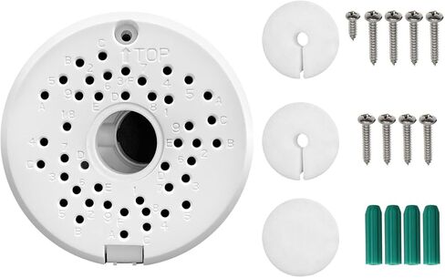 OOSSXX (ABS Plastic) Square Security Camera Junction Box,Security Camera Bracket Outdoor, Waterproof Mount Bracket Hide Cable Junction Box for CCTV Surveillance Camera PTZ/Bullet/Dome Cameras in Kuwait