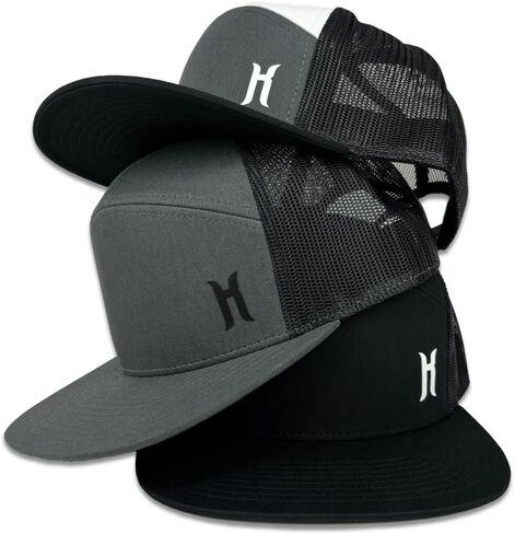 HatKings Seven Panel Trucker Hat Snapback Lightweight Adjustable Mesh Back Cap in Saudi Arabia