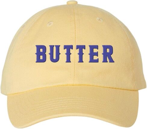 Butter Embroidered Baseball Cap Adjustable Cotton Dad Hat in Saudi Arabia